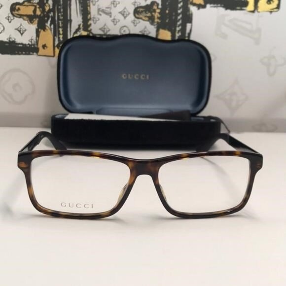 Gucci GG0692O 005 – Havana Green Rectangular | 57-16-150 | New Authentic” - Picture 1 of 12